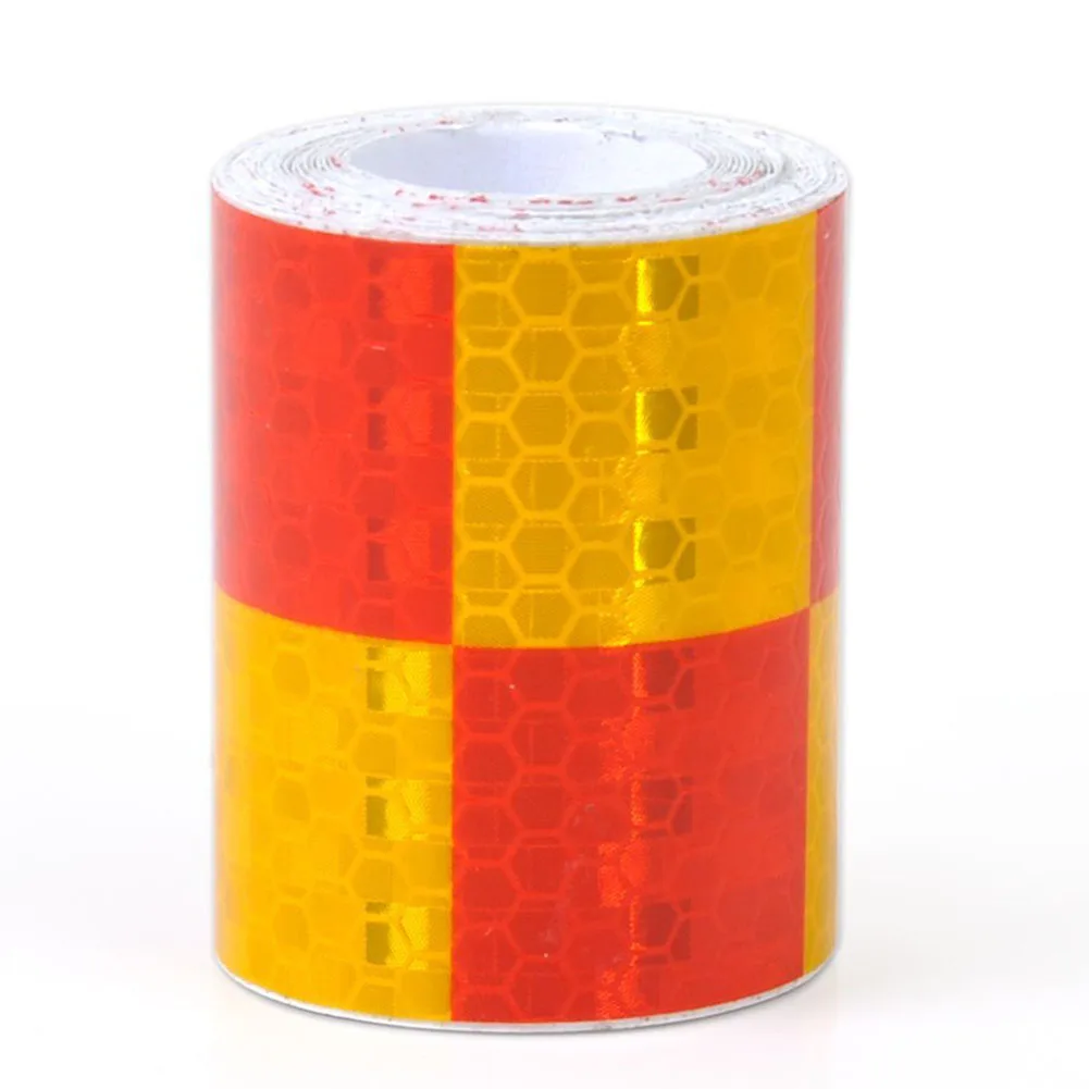Reflective Safety Warning Conspicuity Tape Marking Film Sticker Red&yellowin Reflective Strips