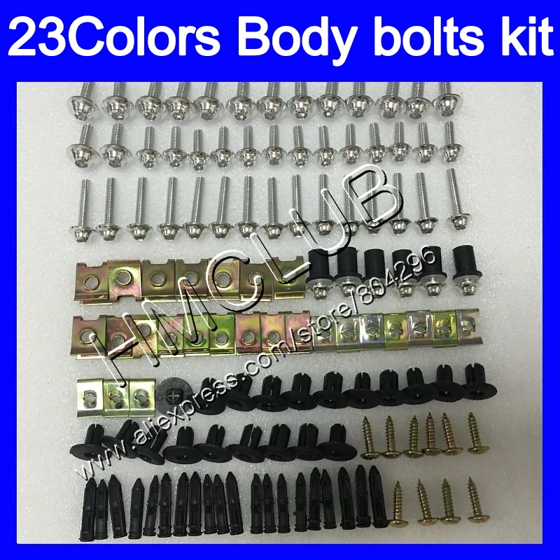 

Complete Fairing bolts kit For KAWASAKI NINJA ZX6R 03 04 05 06 ZX-6R 6 R ZX 6R 2003 2004 2005 2006 Full Body screws Nuts screw