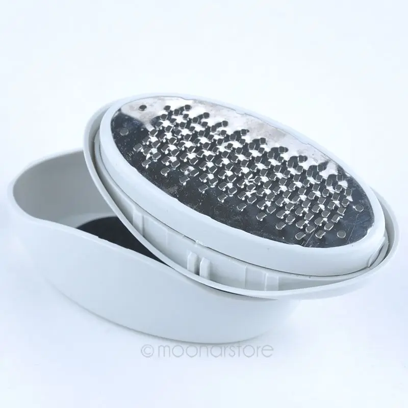 

Foot Care Callus Removal ABS Stainless Steel Oval Egg Shape Pedicure Foot File Callus Cuticle Remover