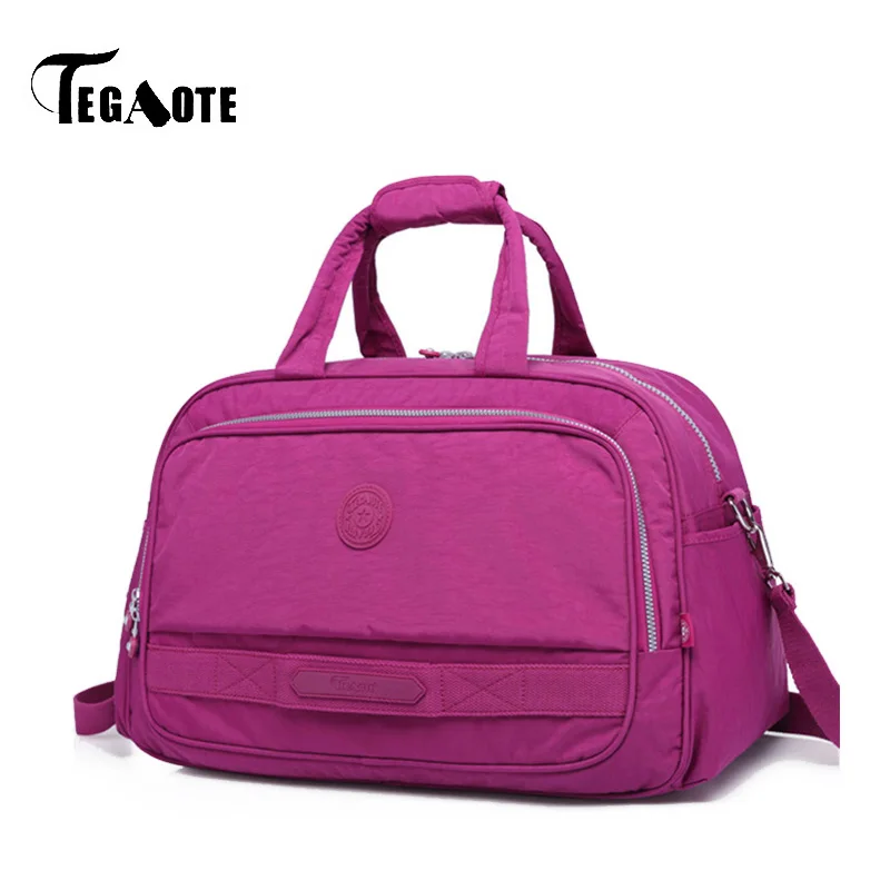 

TEGAOTE Large Capacity Women Duffle Luggage Bags Waterproof Men Nylon Travel Bag Brand Design female Casual Tote Weekend Bags