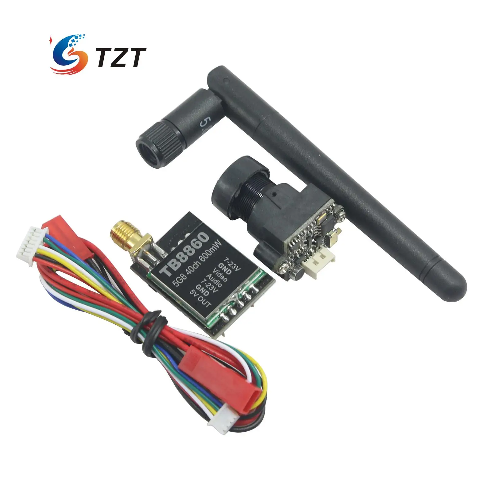 

5.8G 40CH 600mW Audio Video FPV Transmitter with 700TVL Camera