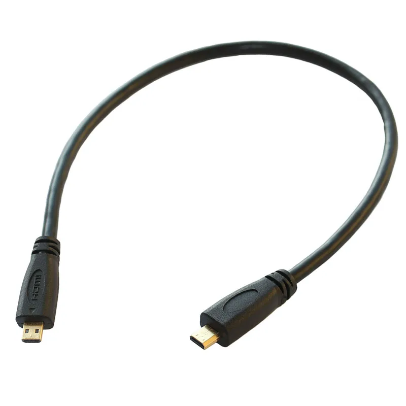 Короткий кабель micro HDMI типа D 25 см Короткий кабель micro HDMI типа D 25 см