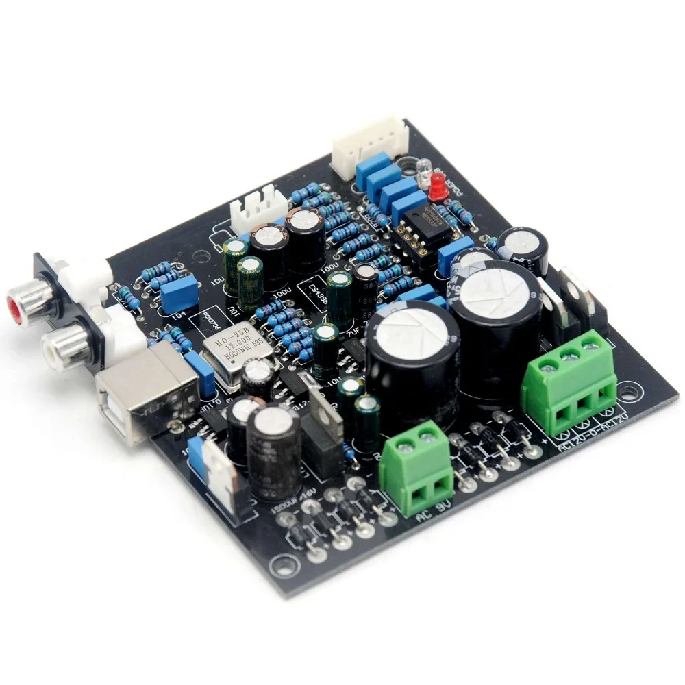 

DAC Assembled DAC PCM2706 + CS4398 USB DAC Decoder Board Assembled AC12-0-AC12V
