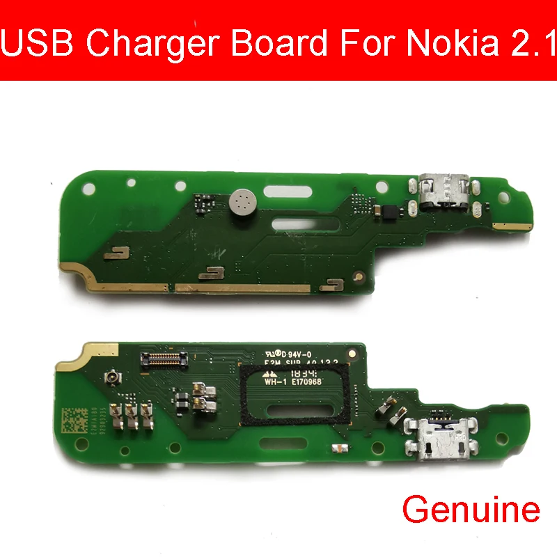 

100% Genuine USB Charger Board For Nokia 2.1 2 (2081) TA-1080 TA-1084 TA-1092 TA-1093 Charging Port Dock USB Board Replacement