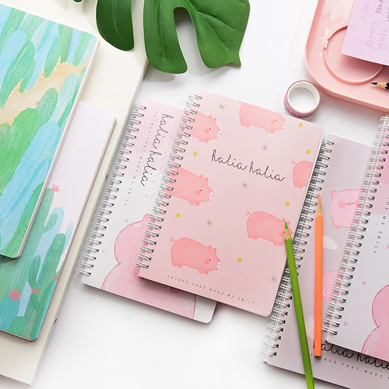 

Catch A5 B5 Coil Notebook Portable Simple Diary Horizontal Line Rollover Notebook 1PCS