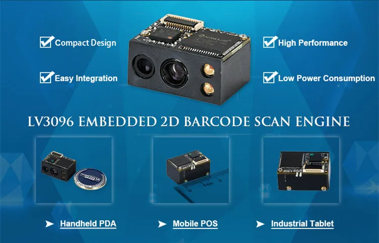 best scanner RAKINDA hot selling LV3096 1D 2D barcode scanner module for PDA/Ipad with TTL232 interface large format scanner