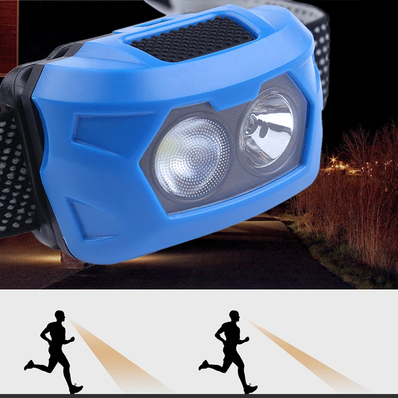 Goede PANYUE 45 Graden Draaien Q5 Mini Koplamp Waterdichte LED Koplamp Zaklamp Koplamp Torch Light Voor Camping Wandelen Vissen