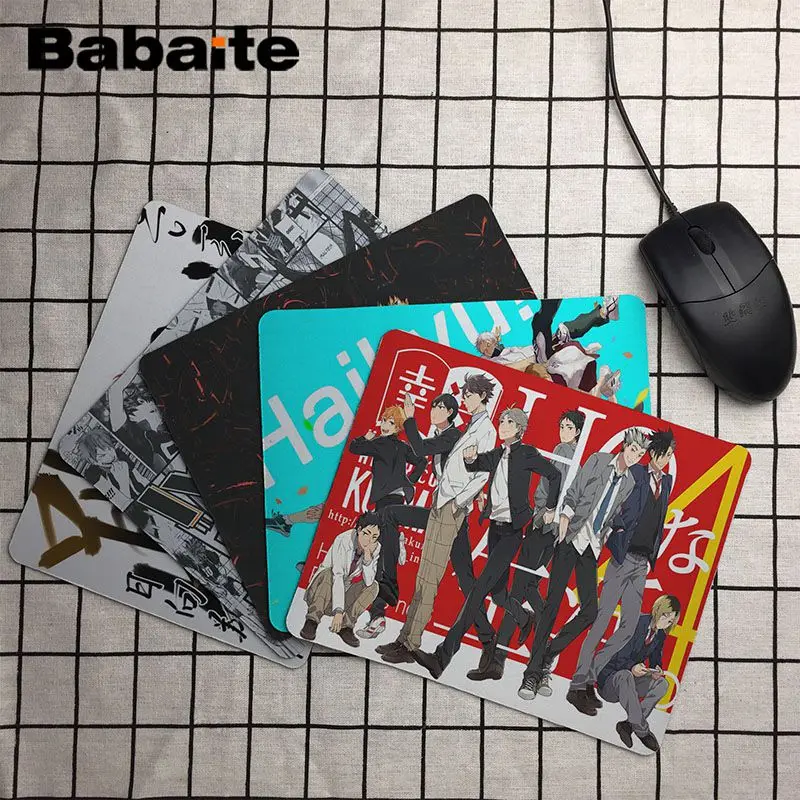 

Babaite Funny Haikyuu!! DIY Design Pattern Game mousepad Size for 180*220*2mm and 250*290*2mm Mousepad