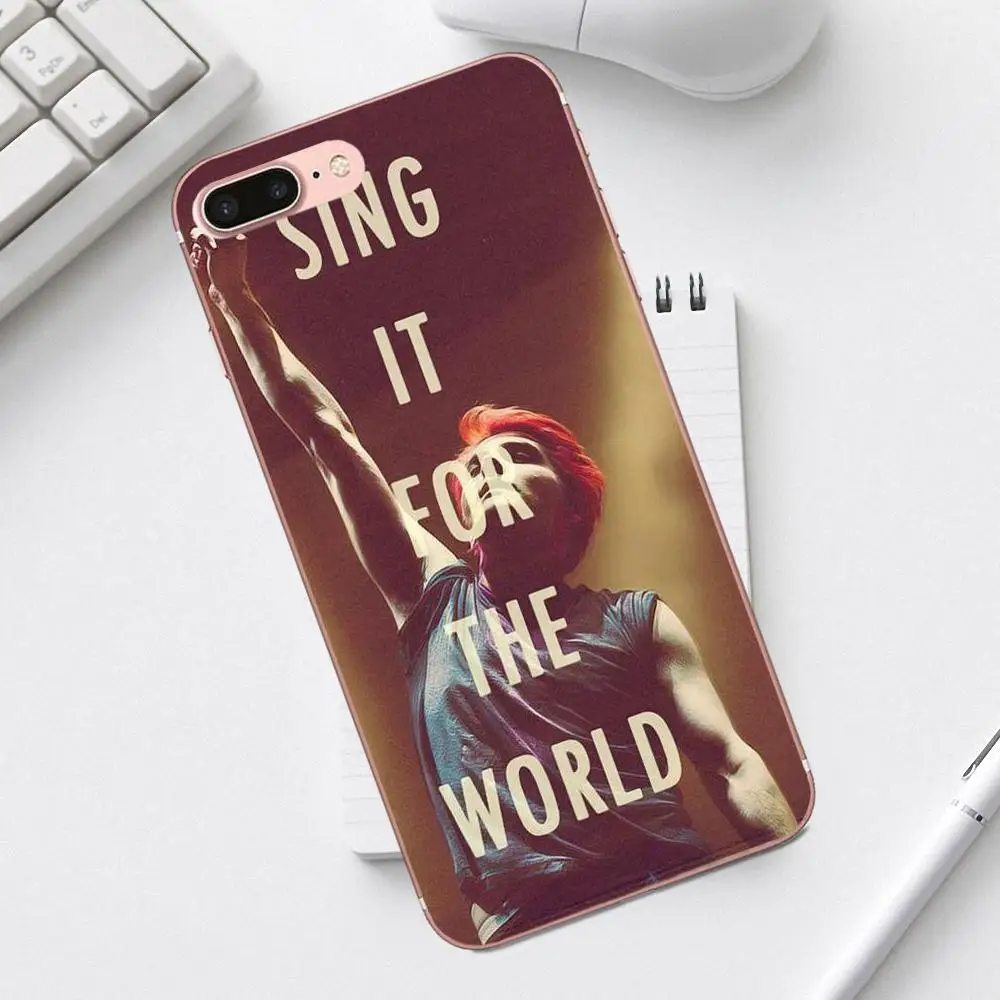 Qdowpz 2018 Gerard Way My Chemical Romance Mcr для iPhone 4 4S 5 5C SE 6 6S 7 8 Plus X XS Max XR Galaxy A3 A5 J1 J3 J5 J7 2017|Бамперы| |