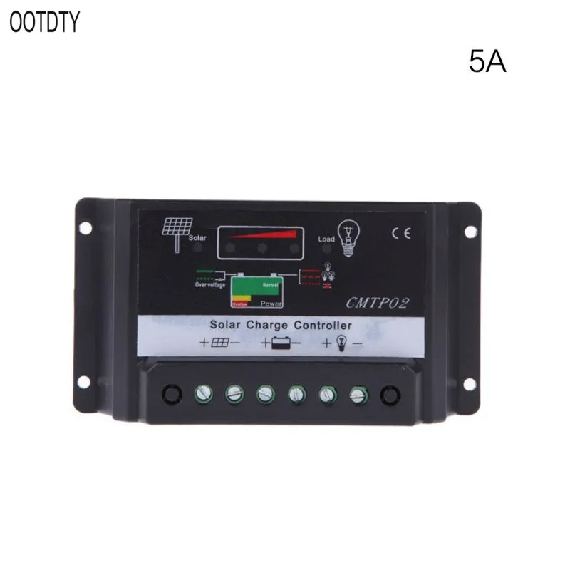 OOTDTY 5A/10A/15A/20A/30A 12/24 V Солнечный контроллер зарядки панели Батарея Регулятор автоматического переключения - Цвет: 5 A