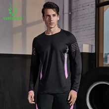 Vansydical Мужская быстросохнущая дышащая футболка для фитнеса в стиле хип-хоп футболки для мужчин спортивная футболка с длинным рукавом для спортзала и фитнеса