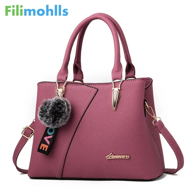 

2018 New Women Bag Vintage Handbag Casual Tote Fashion Women Messenger Bags Shoulder Top-Handle Purse Wallet Leather Bag S1674