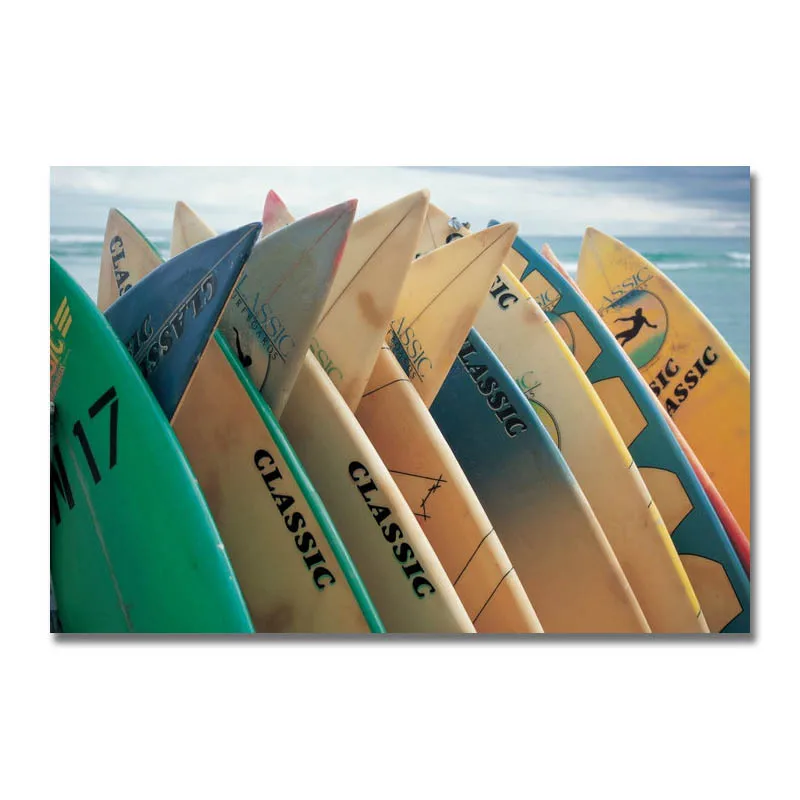 Художественный шелк или холст печать для серфинга Пейзаж Плакат 13x20 24x36 дюймов украшение комнаты-001 - Цвет: Picture 7