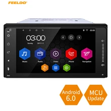 Feeldo 7 «Короткие Дело Android 6.0 4 ядра автомобиль с GPS Navi Радио для Toyota 2din RAV4/Corolla/ hilux/LAND CRUISER/Prado/camry