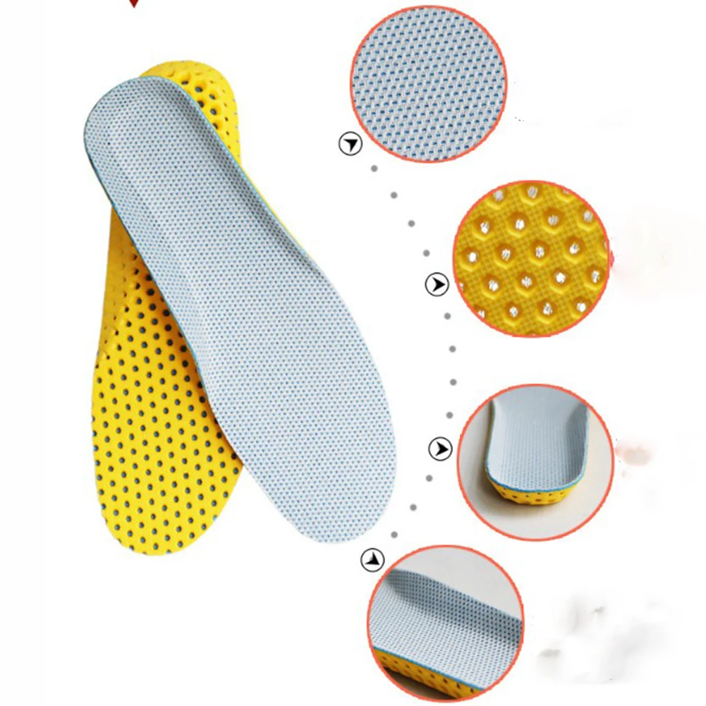 1 пара Мужская обувь стельки дышащий ортопедический пенный наполнитель с эффектом памяти Спортивная Арка Поддержка вставки подошвы Pad