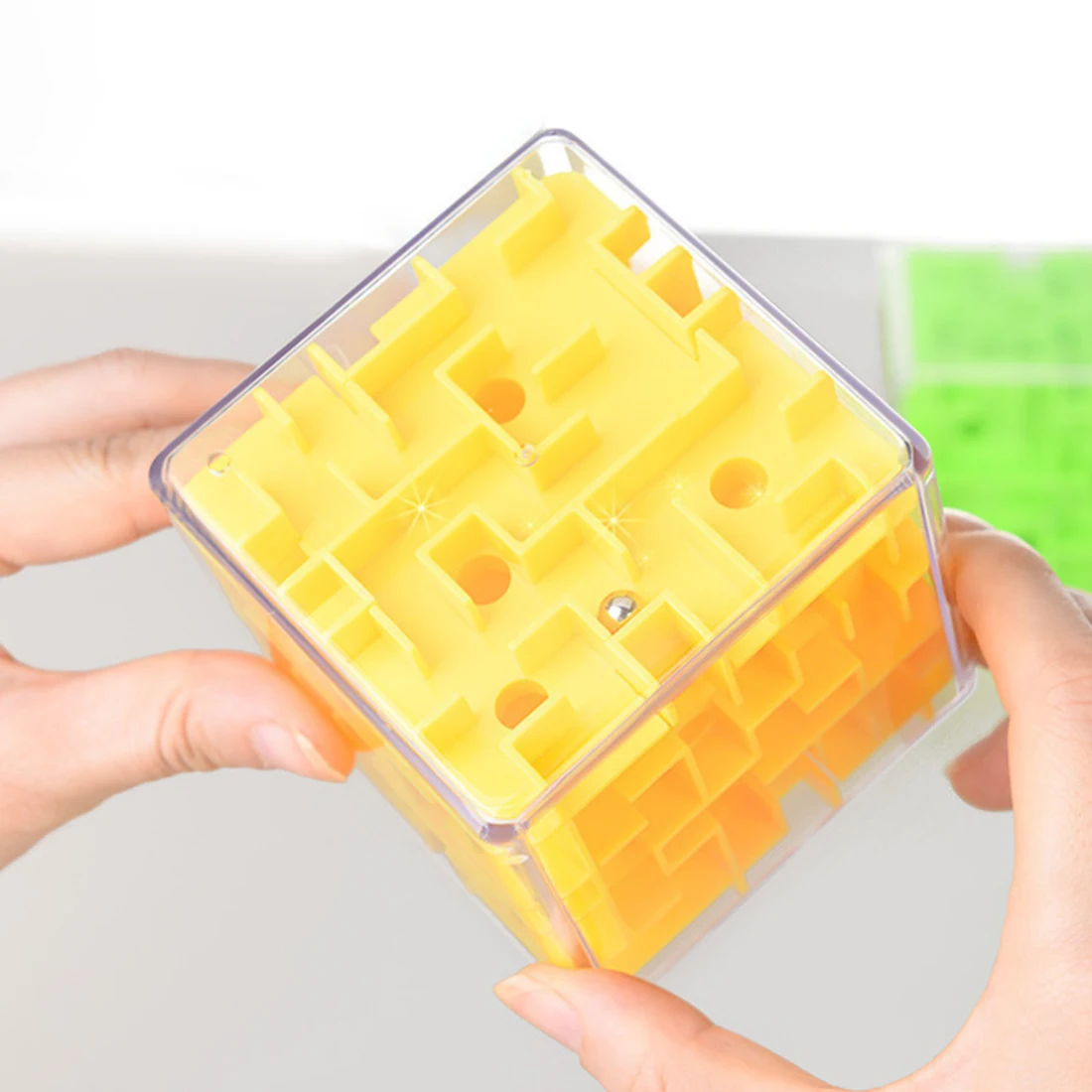 Funny 3D Magic Cube Maze Puzzle Speed Cube Puzzle Game Labyrinth Rolling Magical Maze Ball Balance Brain Teaser Learning Toys