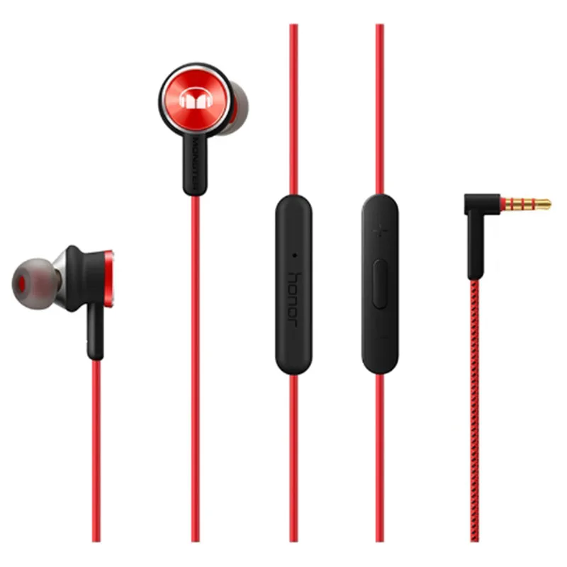 Наушники Huawei Honor Monster 2 AM17 Pure Sound вязаные красные наушники высокого разрешения