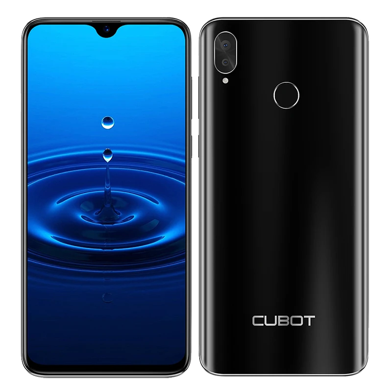 Cubot R15 Android 9,0, 2 ГБ, 16 ГБ, четырехъядерный смартфон MT6580P, 6,26 дюйма, 19:9 экран с защитой от воды, отпечаток пальца, двойная камера заднего вида, 3000 мАч