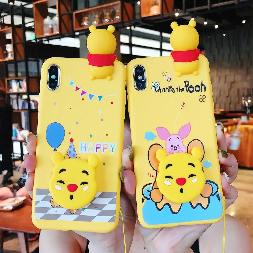 

Cute Winnie Pooh Case For Samsung A50 A60 A30 M20 M30 A7 A6 A8 J8 2018 A750 J4 J6 S8 S9 S10 Plus Note 8 9 J3 J5 J7 2017 J2 Prime