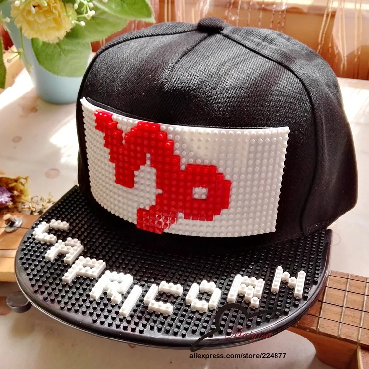 12 знаков зодиака бейсболка со съемными блоками DIY Кирпич хип-хоп Snapback шапки созвездие шаблон кепки для мужчин и женщин - Цвет: Capricorn