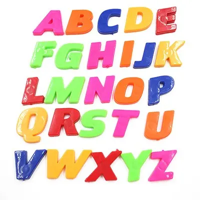 26 шт. DIY наклейки с цифрами 26 букв A-Z наклейки Обучающие 3D Английский алфавит наклейки белая доска Детский магнитный алфавит
