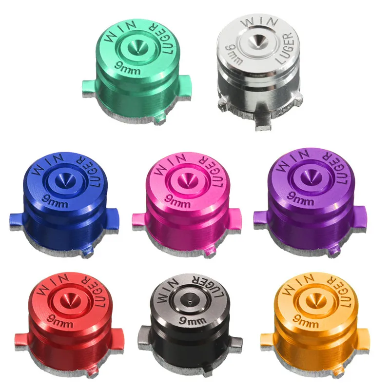 4pcs Universal Metal Bullet Buttons Thumbstick Cap For PS4 For Dualshock 4 For Xbox Controller Analog Joystick Stick Module
