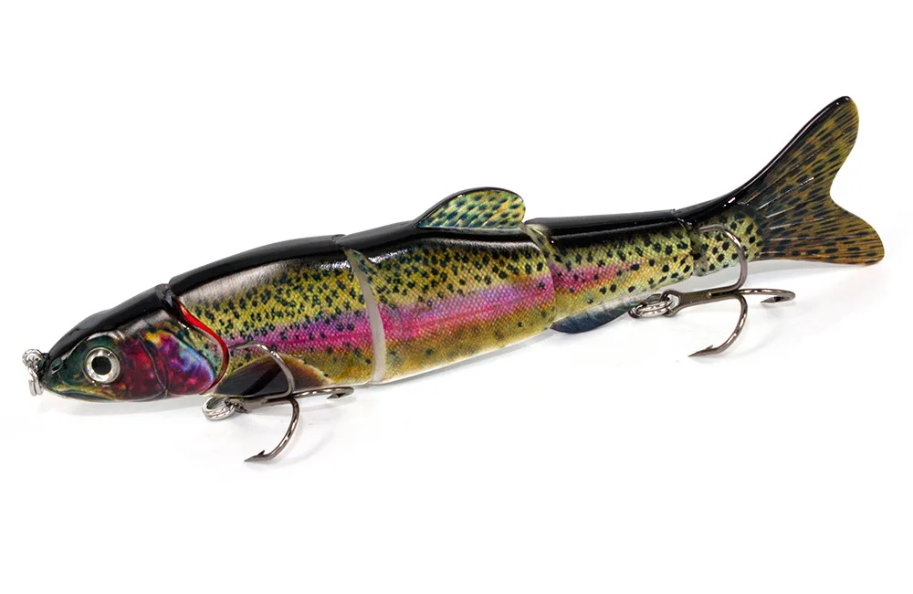 Рыболовные приманки, многофункциональная жизнь, как Swimbait, приманка, кренкбейт, приманка, окунь для 4 сегментов, плавающие форели