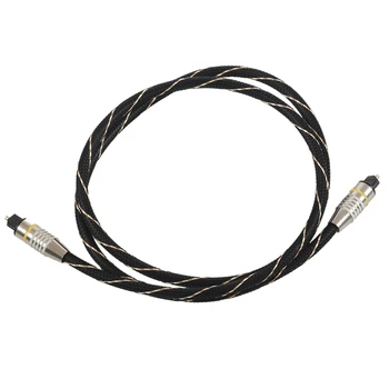 

Digital Optical Audio Cable Fiber Optic Cable OD6.0 Toslink Cable for CD DVD, 1m