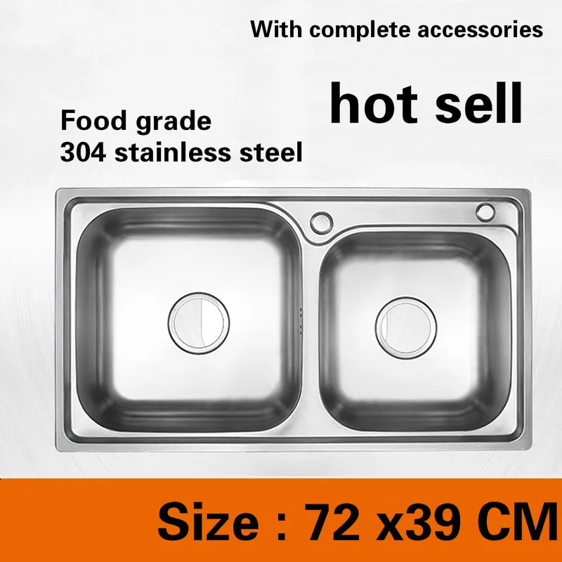 Free shipping Food grade 304 stainless steel hot sell kitchen sink