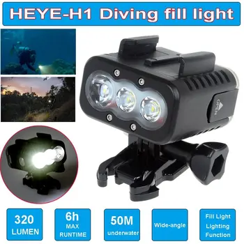 

Free Shipping!!Boblov Waterproof Underwater 50M Scuba Diving Fill LED Light For GoPro Hero SJCAM Xiaomi Yi Gitup Git2 Sports Cam