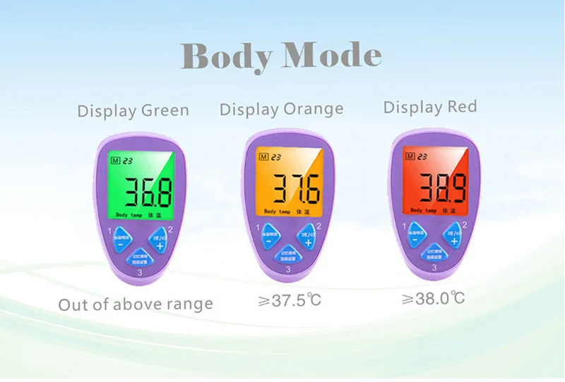 LCD Digital Fever Thermometer Infrared Forehead Body Non-Contact LCD Ir Termometro Electronic Medical milk Child Baby Adult Care