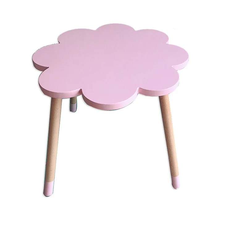 

I Nordic Wind Furniture Children's Room Solid Wood Cloud Table Children's Room Dining Table Writing Learning Table