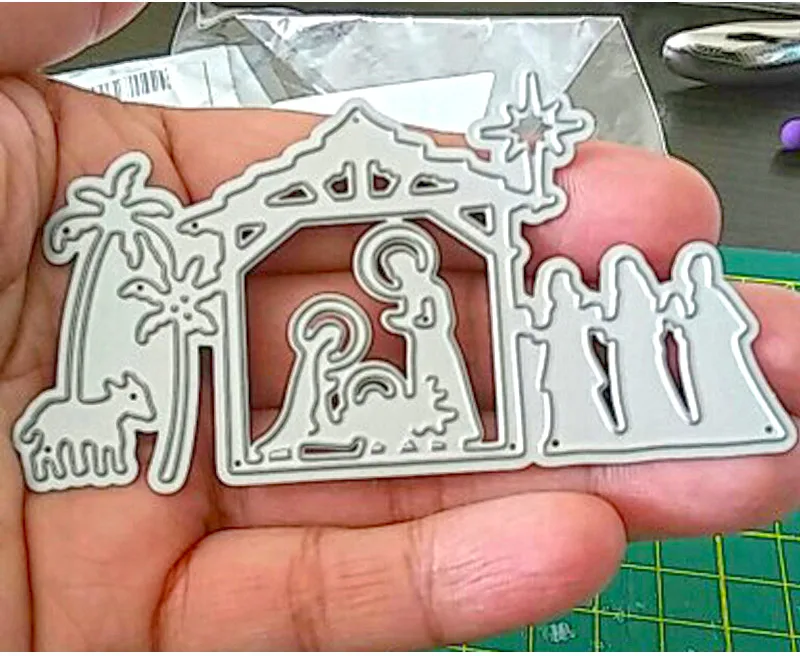 

Holy Nativity scene metal cutting dies Scrapbooking Craft Die Cuts create Emboss paper art thin card make Stencil 48*90mm