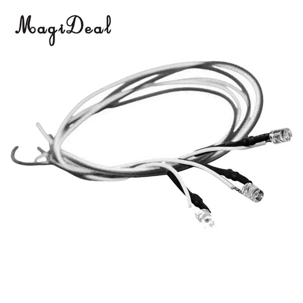 MagiDeal 5Pcs LED Light Cool Lighting Wire Cable for Sand Table Train Railroad Diorama Architecture Park Garden Lamp DIY Accs