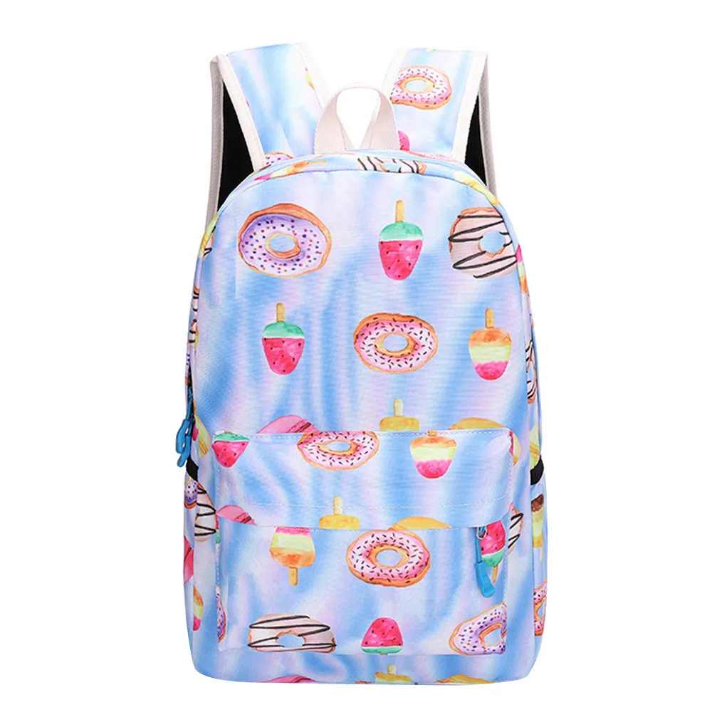 

2019 Fashion Women Backpack Print Canvas Backpack Travel Bagpack School Backpacks For Teenage Girls Bag Pack