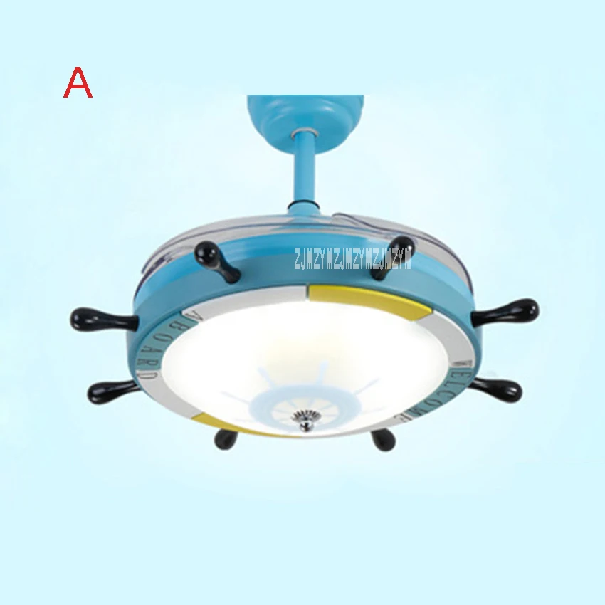 

New 24W 220v 42SW-0004 Rudder Cartoon Child Ceiling Fan Bedroom Variable Light Variable Frequency Ceiling Fan + Remote Control