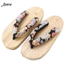 Г. Женские сабо Geta в японском стиле сандалии гэта деревянные Вьетнамки Нескользящие модные шлепанцы Geta Clog подходящая домашняя обувь