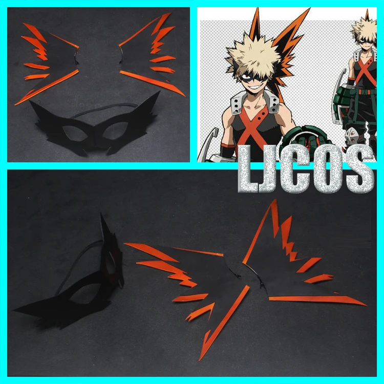 

My Boku no Hero Academia Bakugou Katsuki Cosplay mask hairpin prop