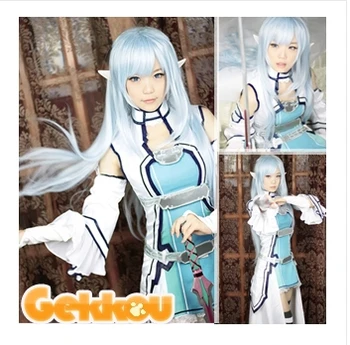 

Anime Sword Art Online Asuna Yuuki ALfheim Online cosplay costume Party DressFull Set Free Shipping
