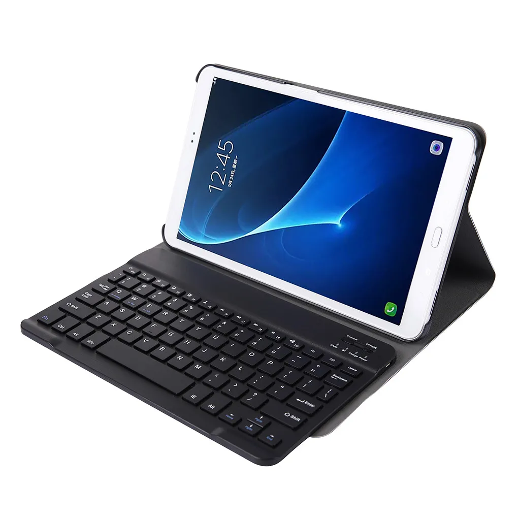 A Для samsung Galaxy Tab A T580/T585 10,1 чехол с Bluetooth клавиатурой Тонкий чехол с подставкой и беспроводными клавиатурами#20 - Цвет: A