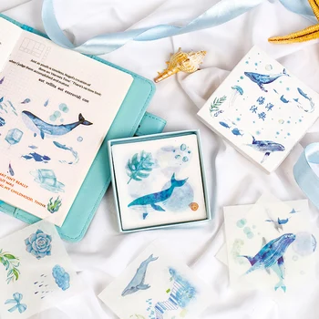 

(50 Sheets/box) Cartoon Washi Stickers Ocean Cute Girl Salt Series DIY Decoration Stickers