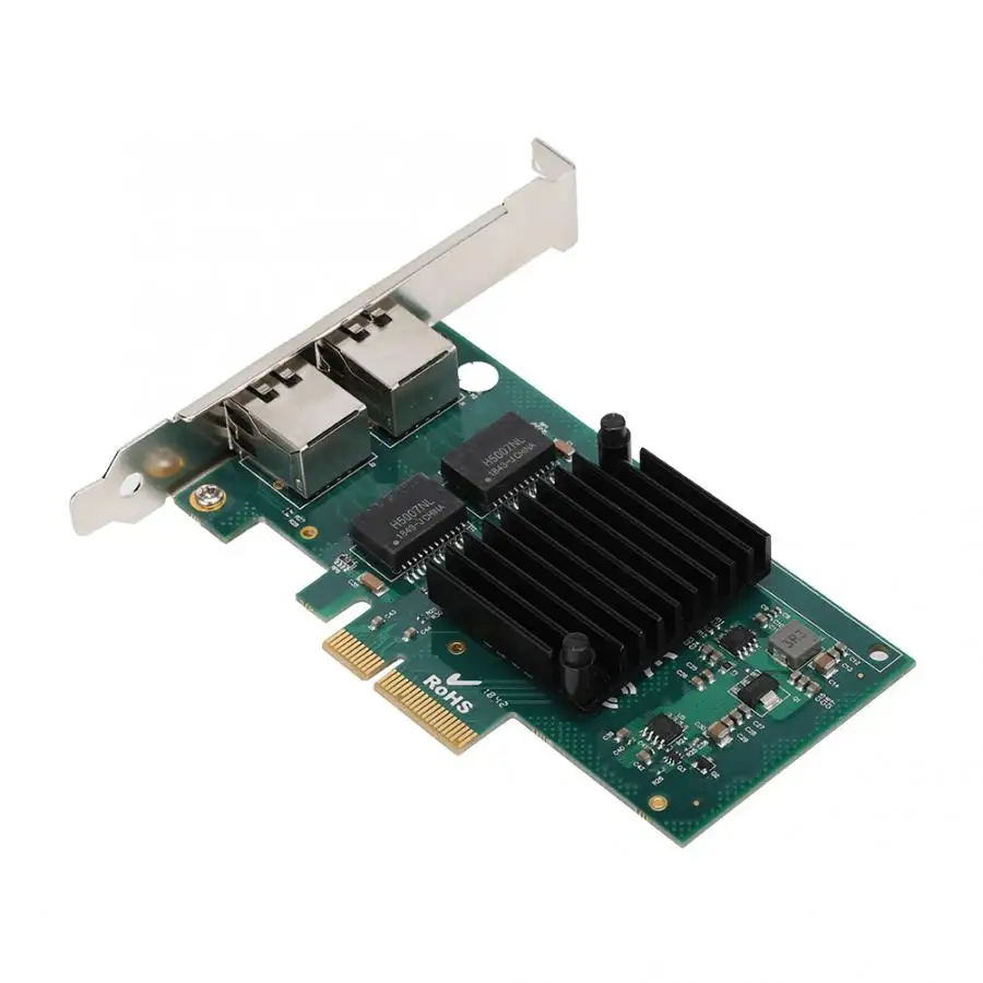 Компьютерная шина PCI-E X4 2-порт Gigabit Ethernet для NIC сетевая карта для Intel(R) I350AM2
