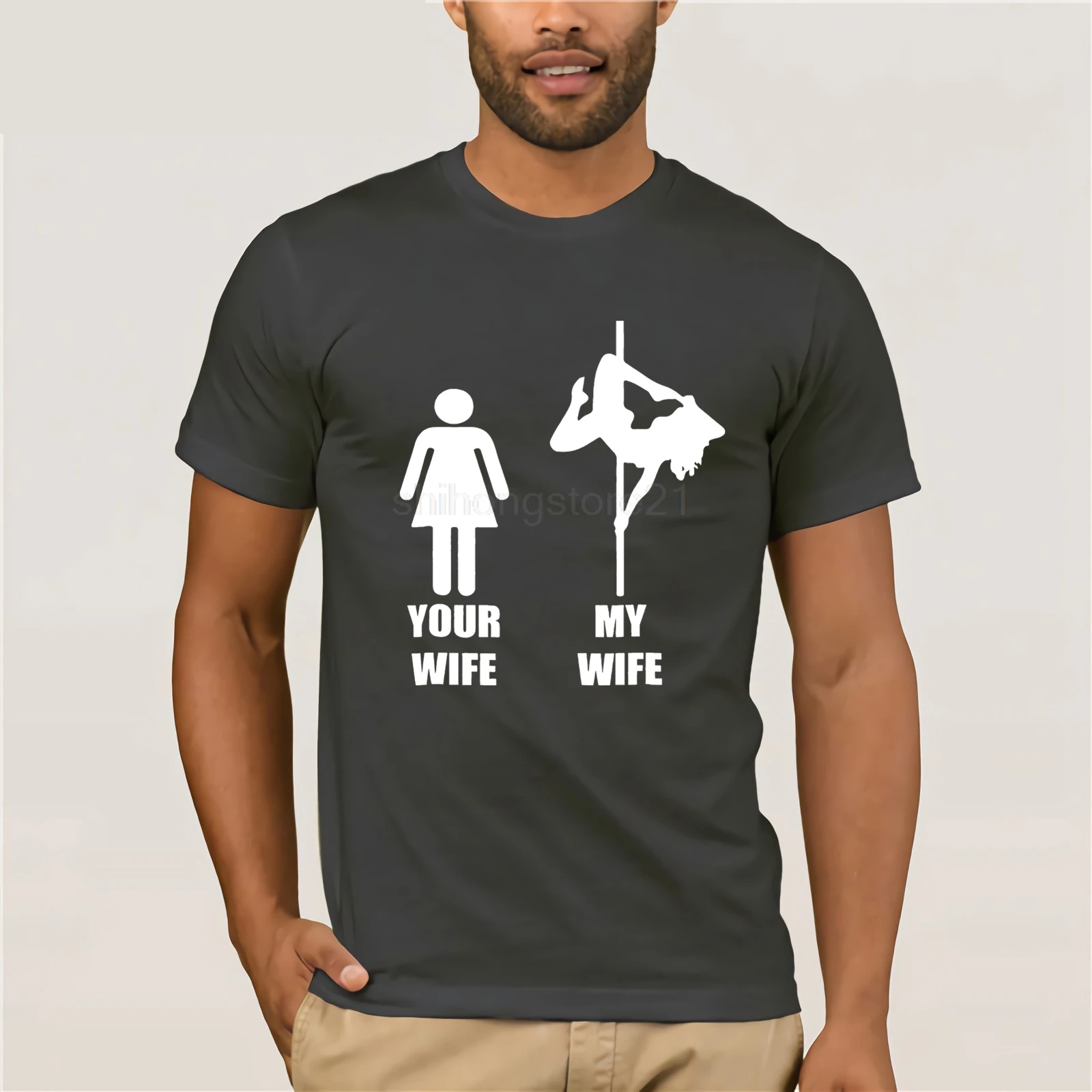 Your Wife My Wife Pole Dancing Tshirt Short Sleeves New Fashion T-shirt Men Clothing Your Wife My Wife Pole Dancing Tshirt Short Sleeves New Fashion T-shirt Men Clothing