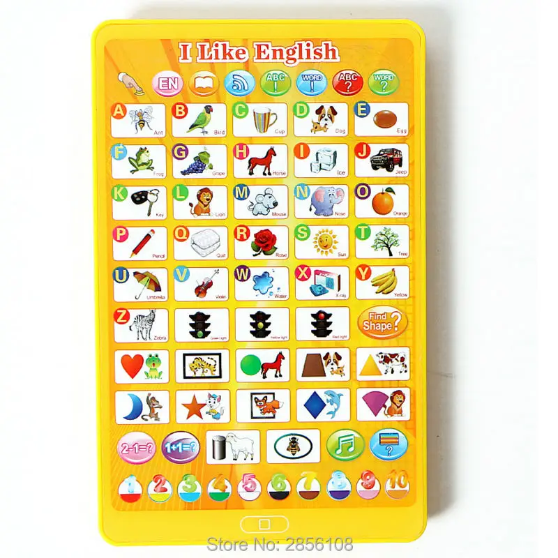 Обучающая машина с английским языком, обучающая игрушка для ноутбука, развивающие игрушки для детей, лучший подарок для обучения детей