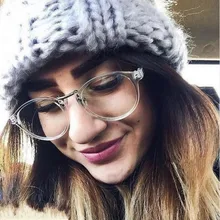 Трендовые металлические женские поддельные очки, оправа для мужчин, оправа для очков, винтажные овальные прозрачные очки, оптическая оправа для очков