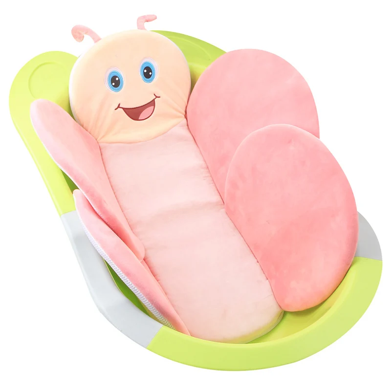 Baby Blooming cute bee Bathing Non slip Mat Baby Bath Tub Insert Cushion Infant Sink Bath mat