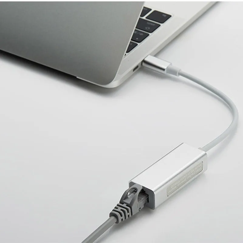 10/100/1000 Мбит/с RJ45 к Тип usb C внешний сетевой адаптер сети Gigabit Ethernet конвертер для Macbook Chromebook