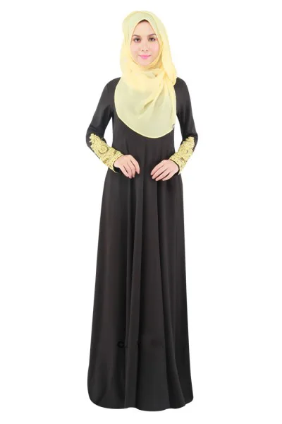 Новинка, женская одежда с вышивкой, мусульманская одежда для женщин, длинное мусульманское платье - Цвет: Color 1