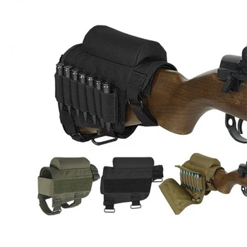 

Hunting Field CS Multi-purpose Tactical Cartridges Bullet Bag Cheek Rest Rifle Stocks with Carrying Case 7 Rounds