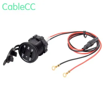 

Motorcycle Waterproof Dual USB Charger Adapter Electric Bicycle Handlebar Power Supply Port Socket For Phone GPS MP4